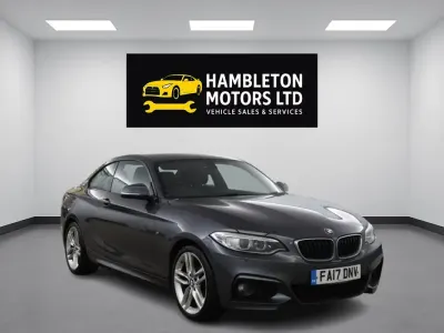 Begagnad BMW 218 M Sport 150 HK (110 kW) 2017 Grå Sportkupé