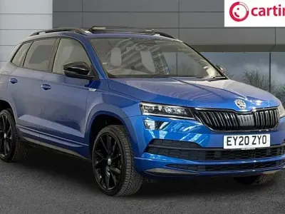 Used Skoda Karoq SportLine 150 HP (110 kW) 2020 Blue SUV