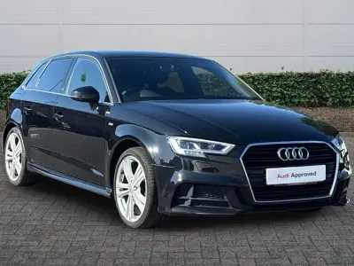 Used Audi A3 S-Line 150 HP (110 kW) 2019 Black Sedan