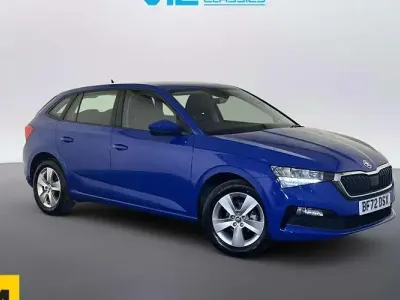Used Skoda Scala SE 95 HP (69 kW) 2022 Blue Hatchback