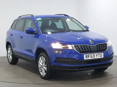 Used Skoda Karoq SE Technology 116 HP (85 kW) 2019 Blue SUV