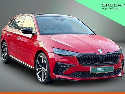 Velvet red metallic Used 2025 Skoda Scala Monte Carlo Hatchback | £19,480 (Fair price)