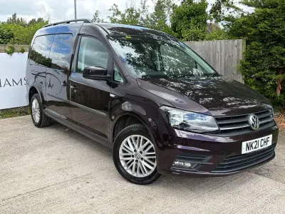 Used VW Caddy S 102 HP (75 kW) 2021 Purple MPV