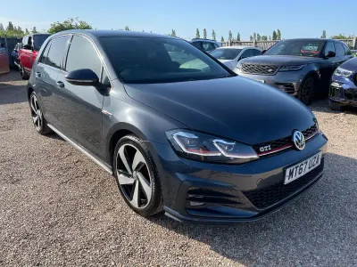 Used VW Golf VII GTI 230 HP (169 kW) 2017 Blue Hatchback
