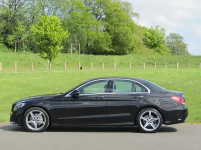 Used Mercedes C220 AMG line 2017 Black Sedan