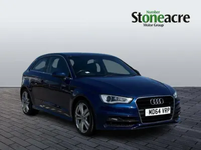Usado Audi A3 S-Line 140 HP (102 kW) 2015 Azul Citadino
