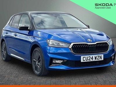 Used Skoda Fabia Colour Edition 94 HP (69 kW) 2024 Race blue metallic black magic pearl effect Hatchback