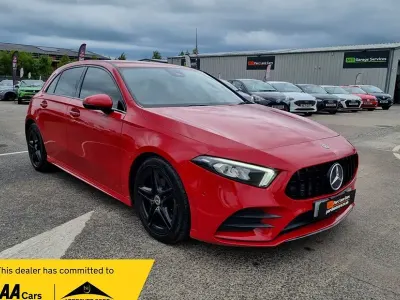 Used Mercedes A180 AMG Line Premium 116 HP (85 kW) 2019 Red Hatchback