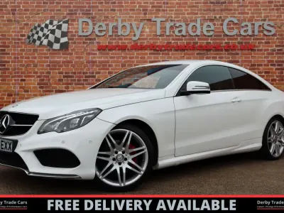 Gebraucht Mercedes E220 AMG line 177 PS (130 kW) 2016 Weiß Coupé