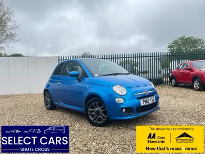 Used Fiat 500 S 69 HP (50 kW) 2015 Blue Hatchback