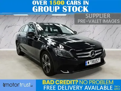 Used Mercedes C200 Premium 2019 Black Estate
