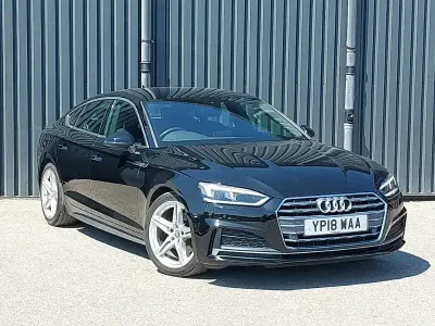 Used Audi A5 S-Line 150 HP (110 kW) 2018 Black Coupe