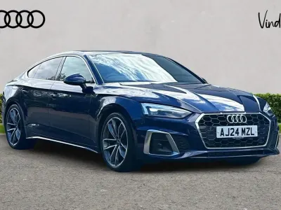 Used Audi A5 S-Line 147 HP (108 kW) 2024 Blue Hatchback
