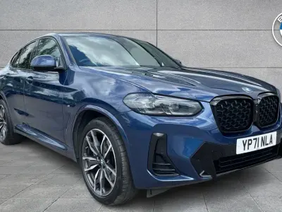 Used BMW X4 M Sport 187 HP (137 kW) 2021 Blue SUV