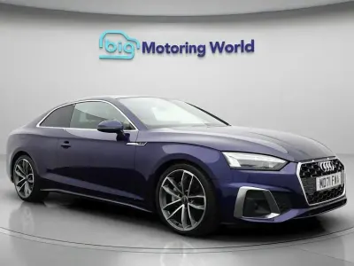 Used Audi A5 S-Line 204 HP (150 kW) 2022 Blue Coupe