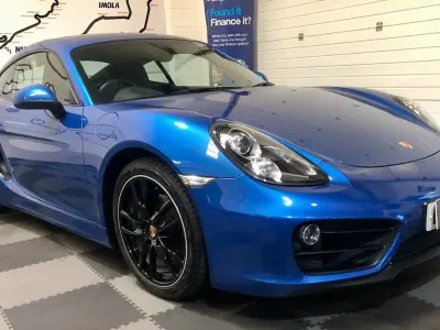 Used Porsche Cayman 275 HP (202 kW) 2014 Blue Coupe