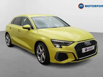 Used Audi A3 S-Line 2023 Yellow Sedan