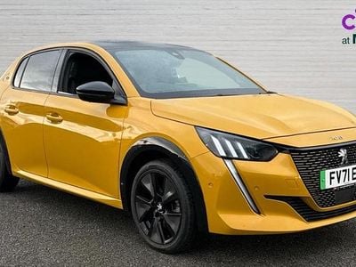 Used Peugeot e-208 GTi 100 kW (136 HP) 2021 Yellow Hatchback
