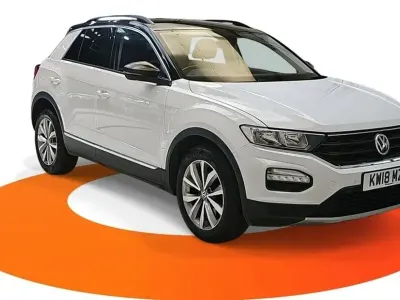 Used VW T-Roc Design 115 HP (84 kW) 2018 White SUV