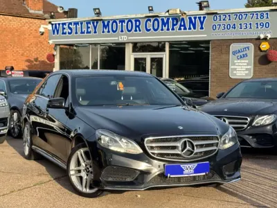 Used Mercedes E220 AMG line 2014 Black Sedan