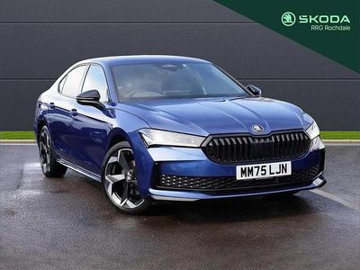 Used Skoda Superb SportLine 147 HP (108 kW) 2025 Cobalt blue metallic Hatchback