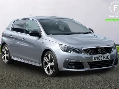 Used Peugeot 308 GT-line 131 HP (96 kW) 2019 Grey Hatchback