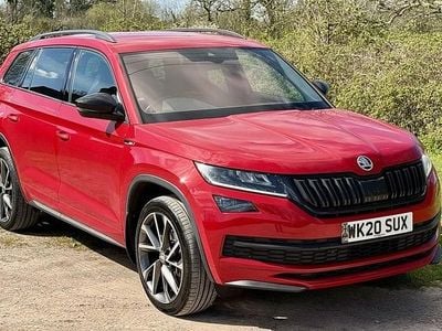 Used Skoda Kodiaq SportLine 150 HP (110 kW) 2020 Red SUV