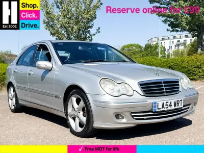 Używany Mercedes C220 Avantgarde 150 KM (110 kW) 2004 Srebrny Sedan/Limuzyna