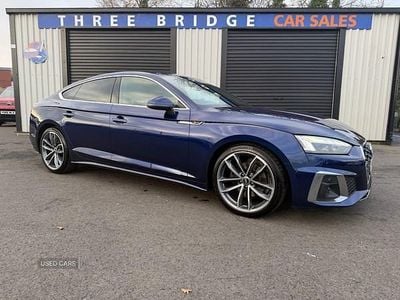 Blue Used 2021 Audi A5 S-Line Hatchback | £21,495 (Fair price)