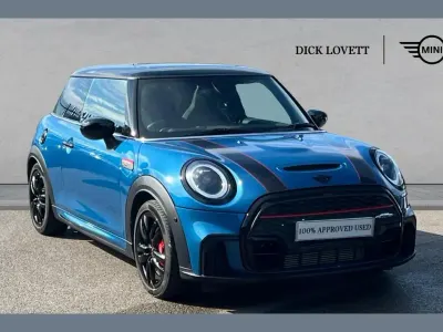 Begagnad Mini John Cooper Works Hatch 228 HK (167 kW) 2023 Blå Halvkombi