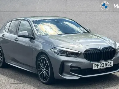 Used BMW 118 M Sport 136 HP (100 kW) 2023 Skyscraper grey metallic Hatchback