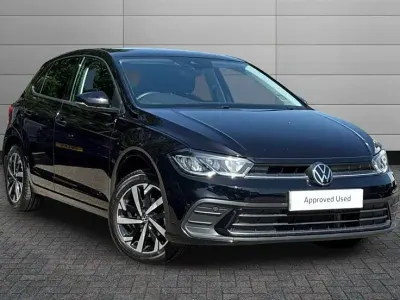 Used VW Polo Match 95 HP (69 kW) 2025 Black Hatchback