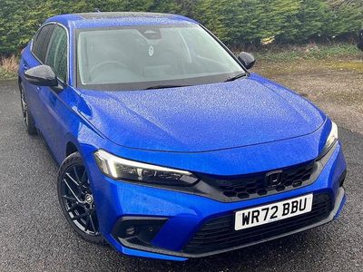 Begagnad Honda Civic Advance 2022 Blå Halvkombi