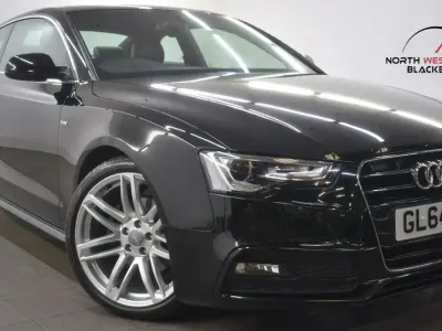 Used Audi A5 S-Line 177 HP (130 kW) 2015 Black Coupe