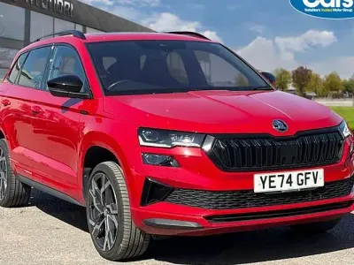 Used Skoda Karoq SportLine 150 HP (110 kW) 2024 Red SUV