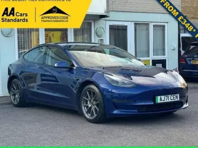 Used Tesla Model 3 Long Range AWD 366 kW (498 HP) 2022 Blue Sedan