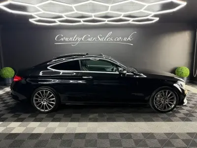 Begagnad Mercedes C200 AMG line 184 HK (135 kW) 2017 Svart Sportkupé