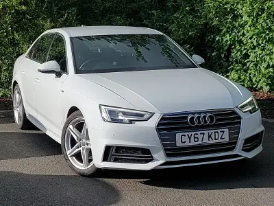 Used Audi A4 S-Line 150 HP (110 kW) 2018 White Sedan