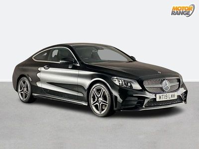 Begagnad Mercedes C200 AMG Line Premium 2019 Svart Sportkupé
