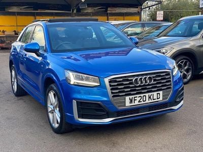 Begagnad Audi Q2 S-Line 150 HK (110 kW) 2020 Blå SUV