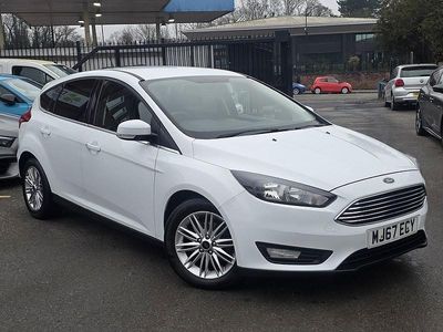 White Used 2017 Ford Focus Zetec Hatchback | £7,985 (Fair price)