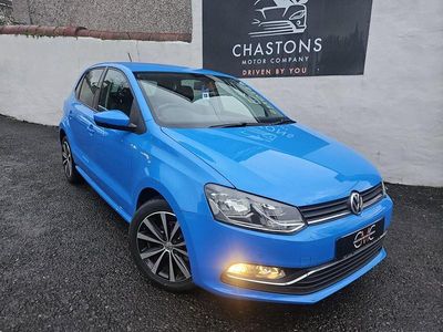 Begagnad VW Polo Match 90 HK (66 kW) 2017 Blå Halvkombi