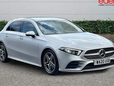 Used Mercedes A200 AMG line 163 HP (119 kW) 2020 Silver Hatchback