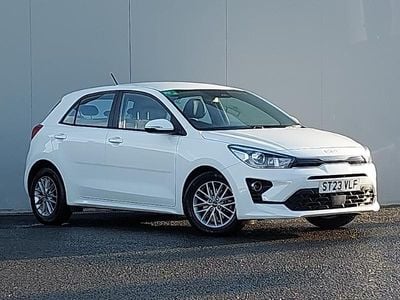 White Used 2023 Kia Rio Hatchback | £14,498 (Fair price)