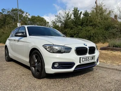Used BMW 116 Sport Line 116 HP (85 kW) 2015 White Hatchback