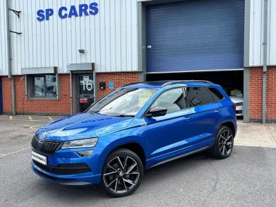 Used Skoda Karoq SportLine 190 HP (139 kW) 2021 Blue SUV