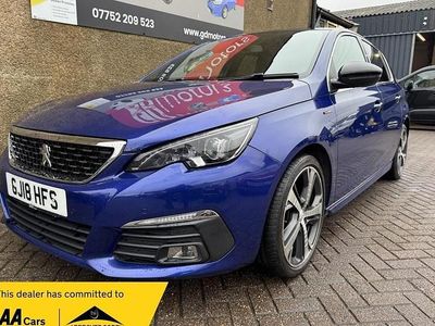 Blue Used 2018 Peugeot 308 GT-line Hatchback | £8,995 (Fair price)