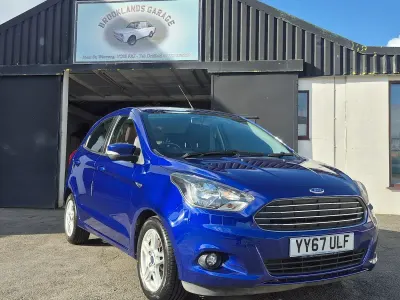 Used Ford Ka Plus Zetec 85 HP (62 kW) 2018 Blue Hatchback