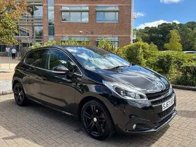 Used Peugeot 208 GT-line 110 HP (80 kW) 2017 Black Hatchback