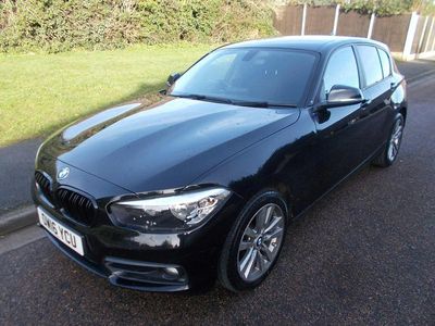 Used BMW 118 Sport Line 2016 Black Hatchback